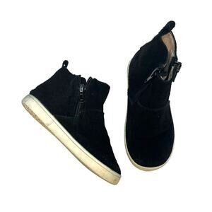 Monkey Feet Black Suede Zip Booties - Size 2-3